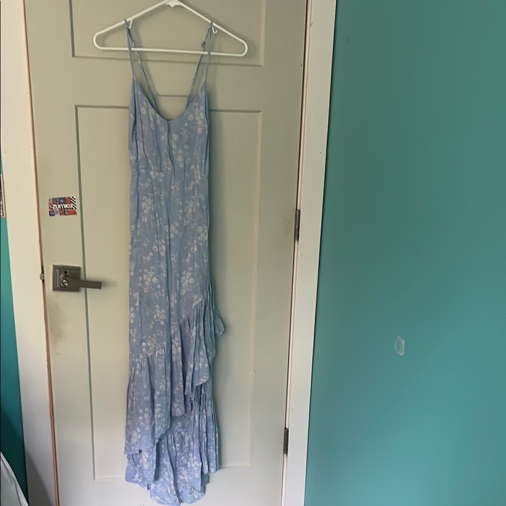 Urban Outfitters Light Blue Floral Maxi Dress